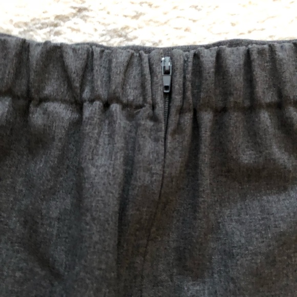 Classic heather gray high-waist pencil skirt - Picture 5 of 6